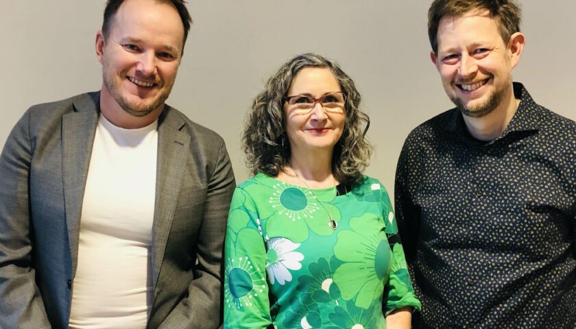 Tobias Smedberg, Ilona Szatmári Waldau och Neil Ormerod.